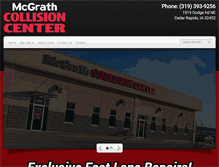 Tablet Screenshot of mcgrathcollision.com